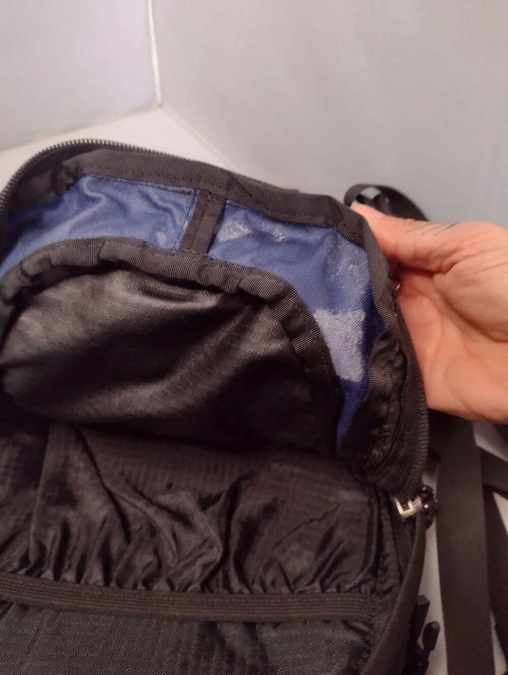 Vintage Gregory Mirage Daypack Hiking Backpack Blue Black Trail Outdoor P3